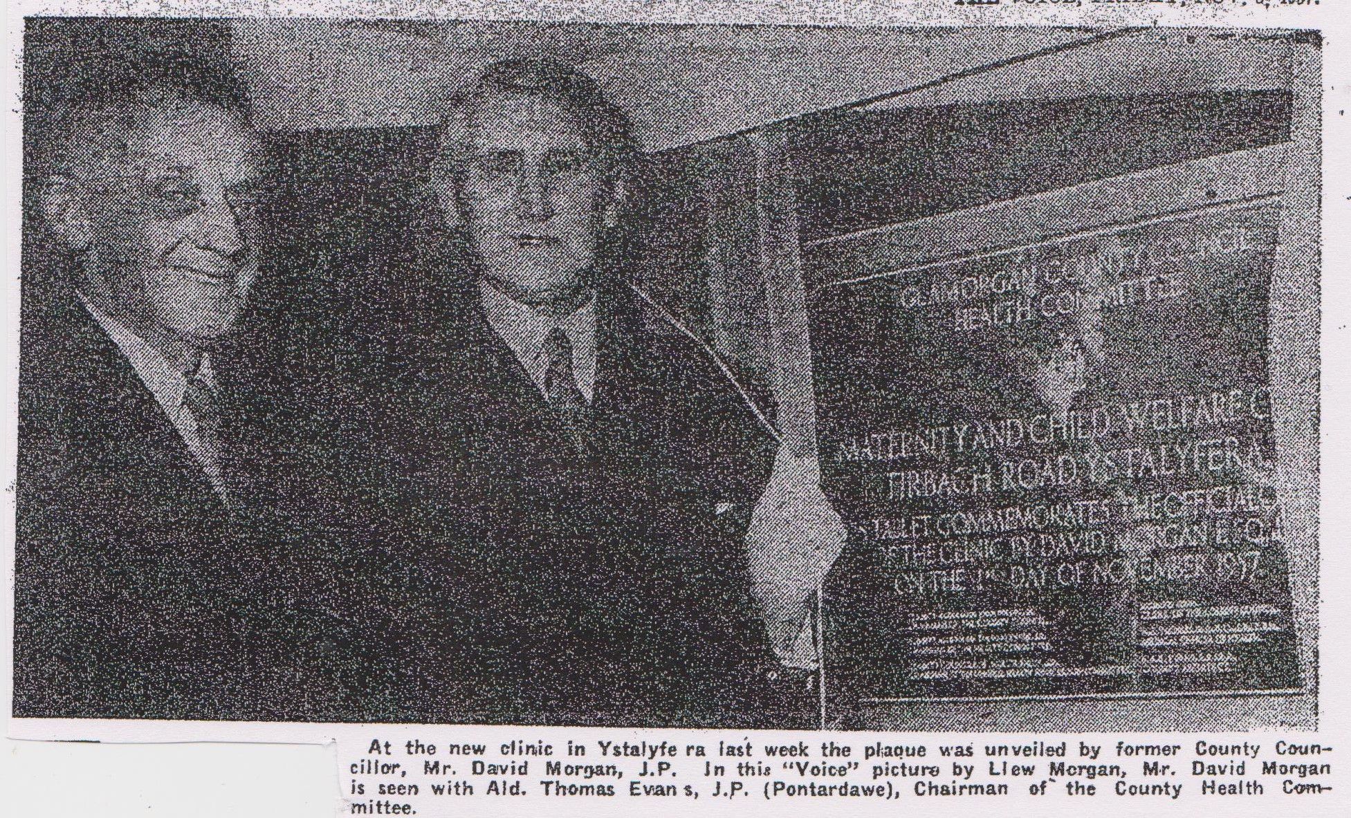 Tir Bach Clinic opens 01-10-1957